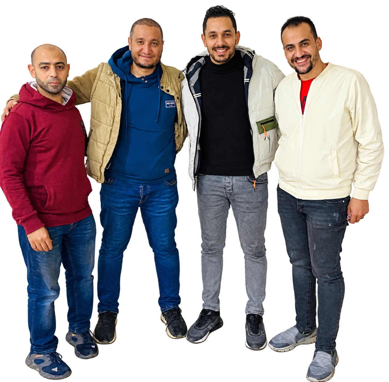 أ. أسامة أحمد مع مجموعة متدرّبين من مدينة السادات