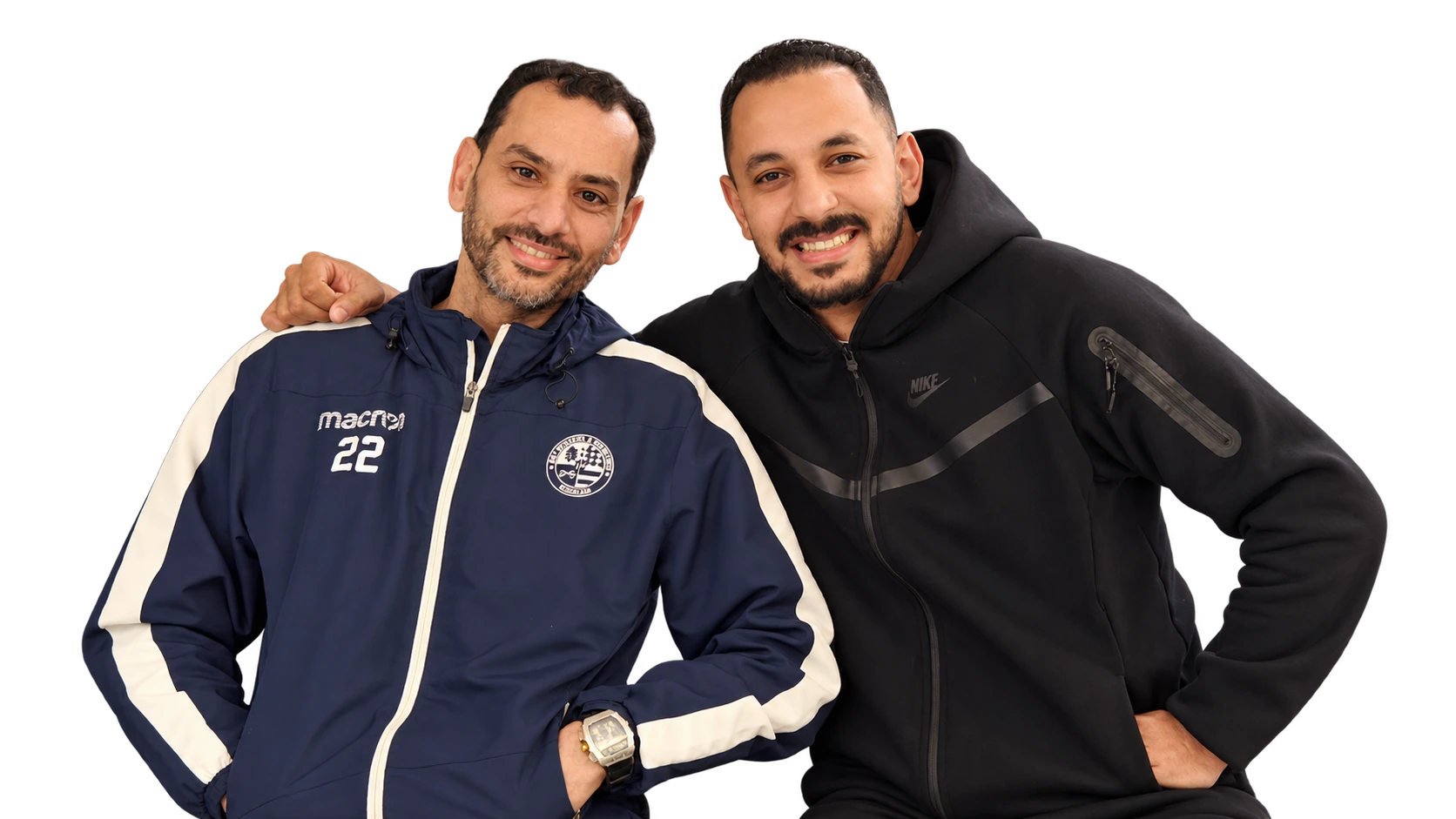 أ. أسامة أحمد مع متدرّبين من بلجيكا